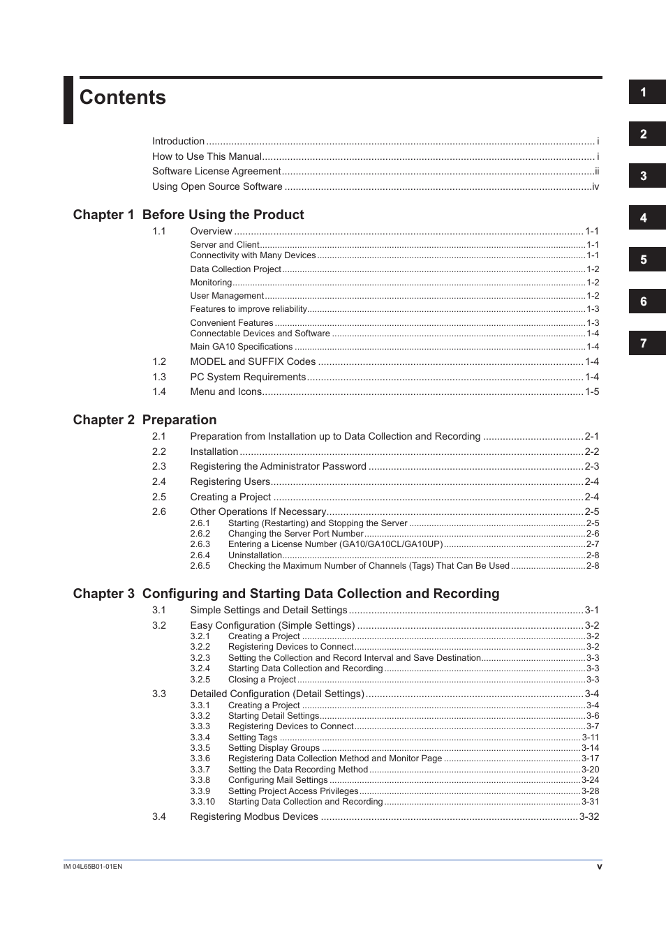 Yokogawa Data Logging Software GA10 User Manual | Page 7 / 94
