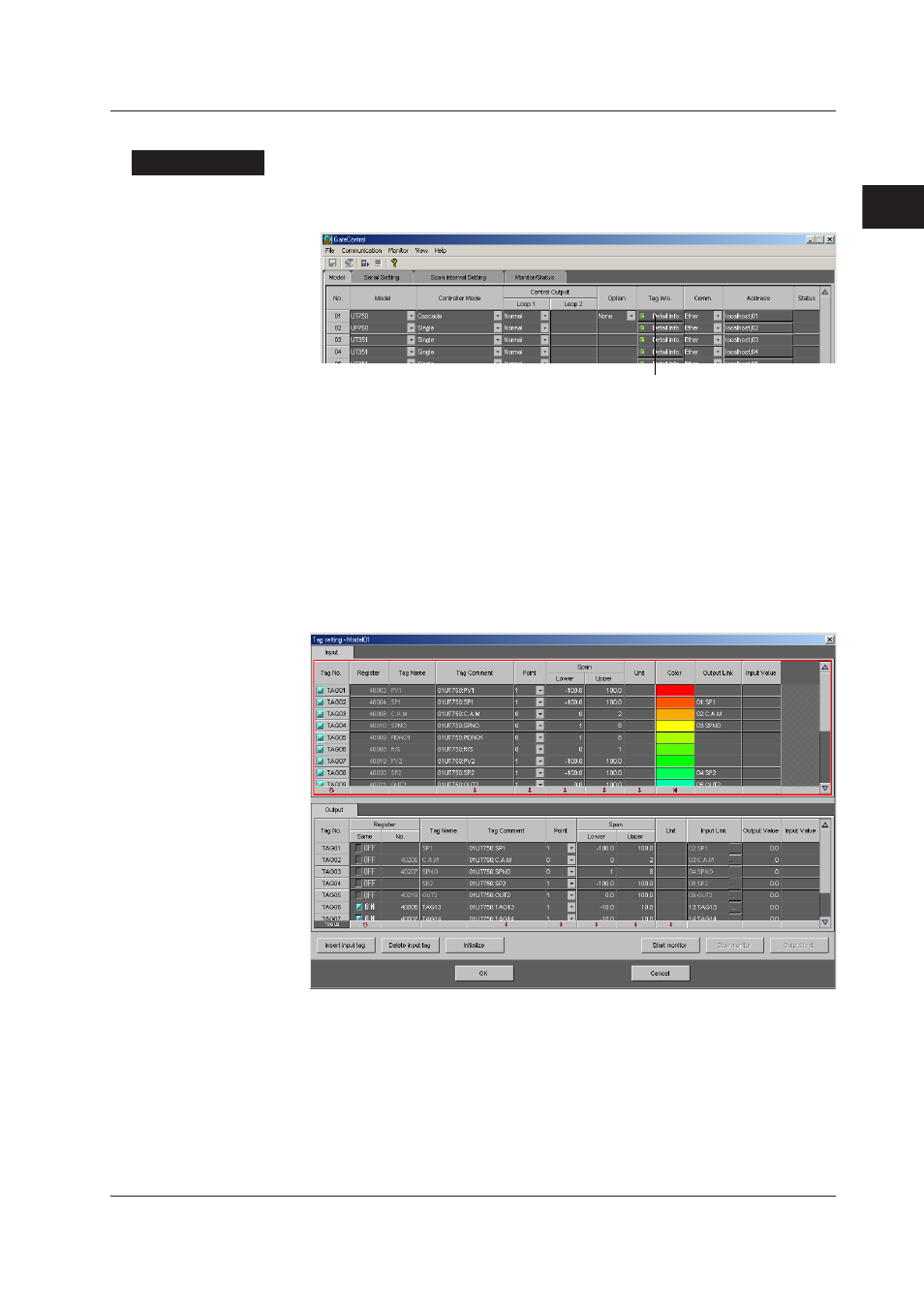 Tag settings, Tag settings -7, Index | Tag settngs, Procedure | Yokogawa DAQWORX User Manual | Page 18 / 42