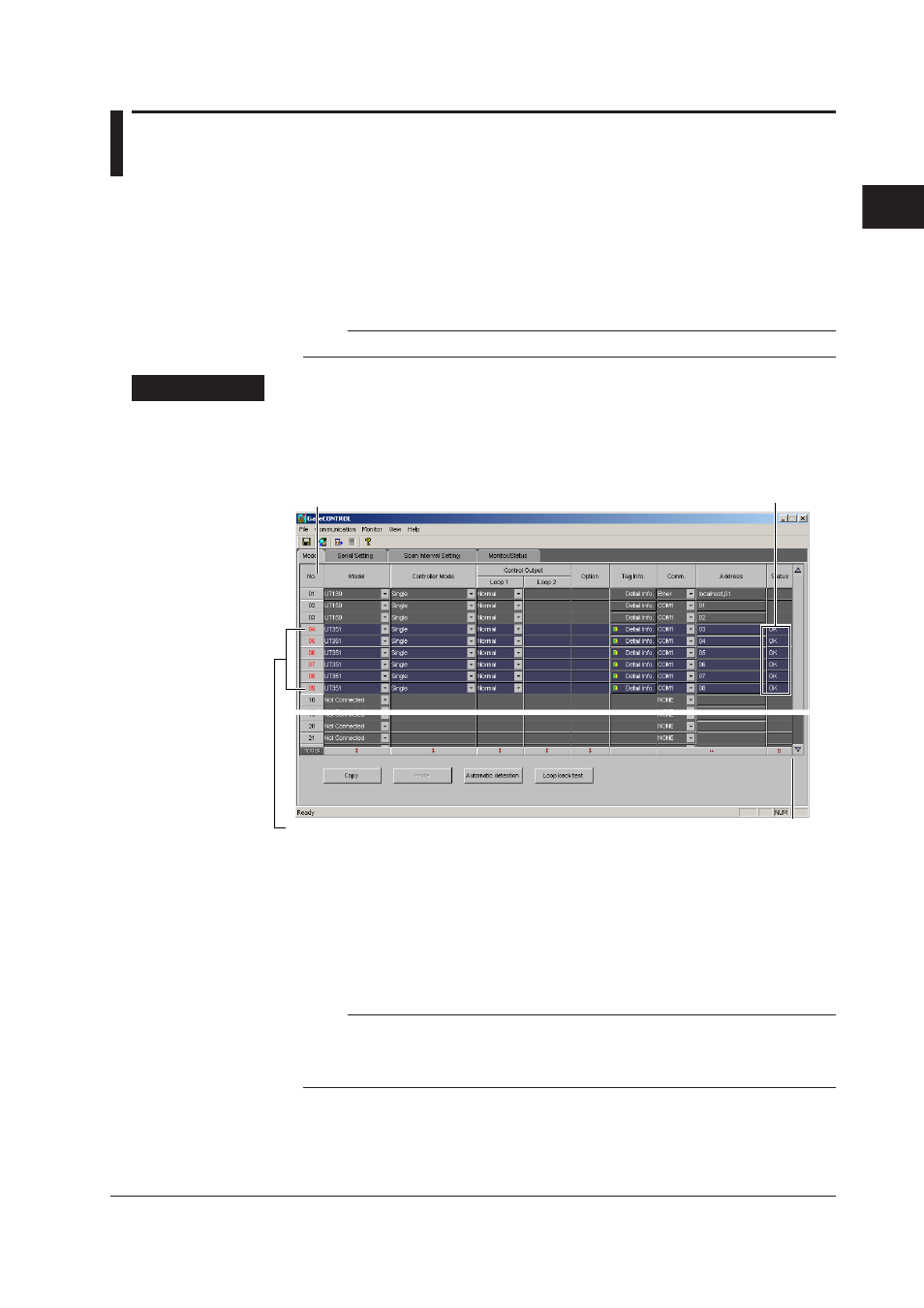 Performing the loop back test, Performing the loop back test -15, Index | Performng the loop back test | Yokogawa DAQWORX User Manual | Page 26 / 42