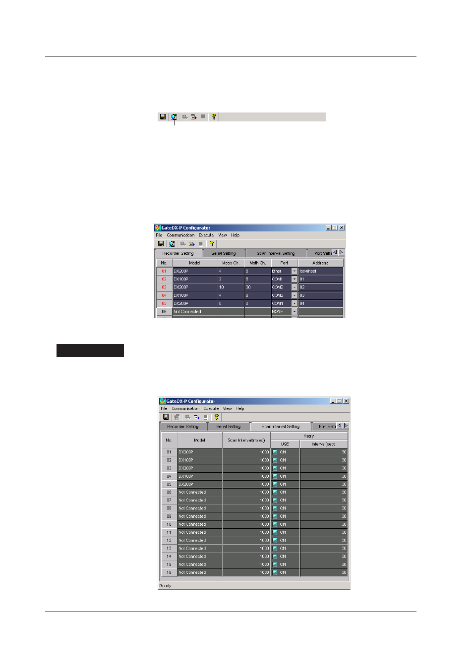 Scan interval and retry settngs | Yokogawa DAQWORX User Manual | Page 14 / 25