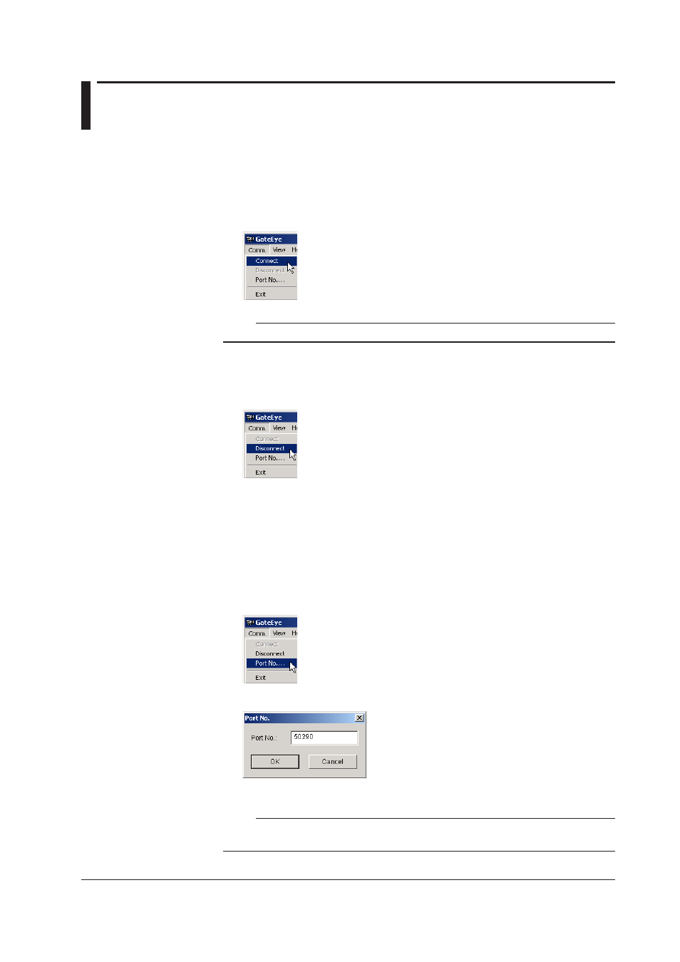 Numbers, Connecting to a target device, Closing the connection | Yokogawa DAQWORX User Manual | Page 12 / 17