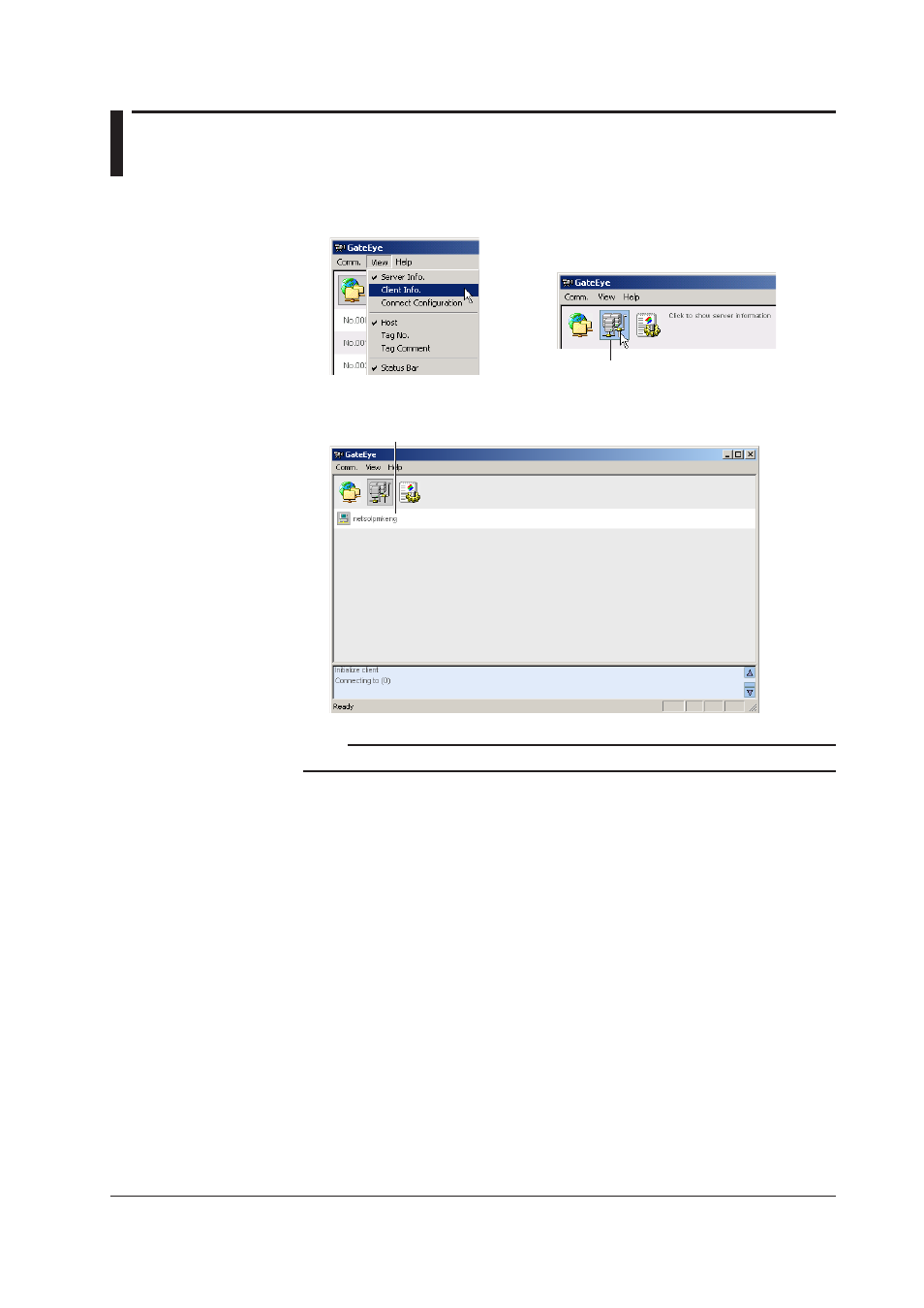 Displaying client information | Yokogawa DAQWORX User Manual | Page 14 / 17