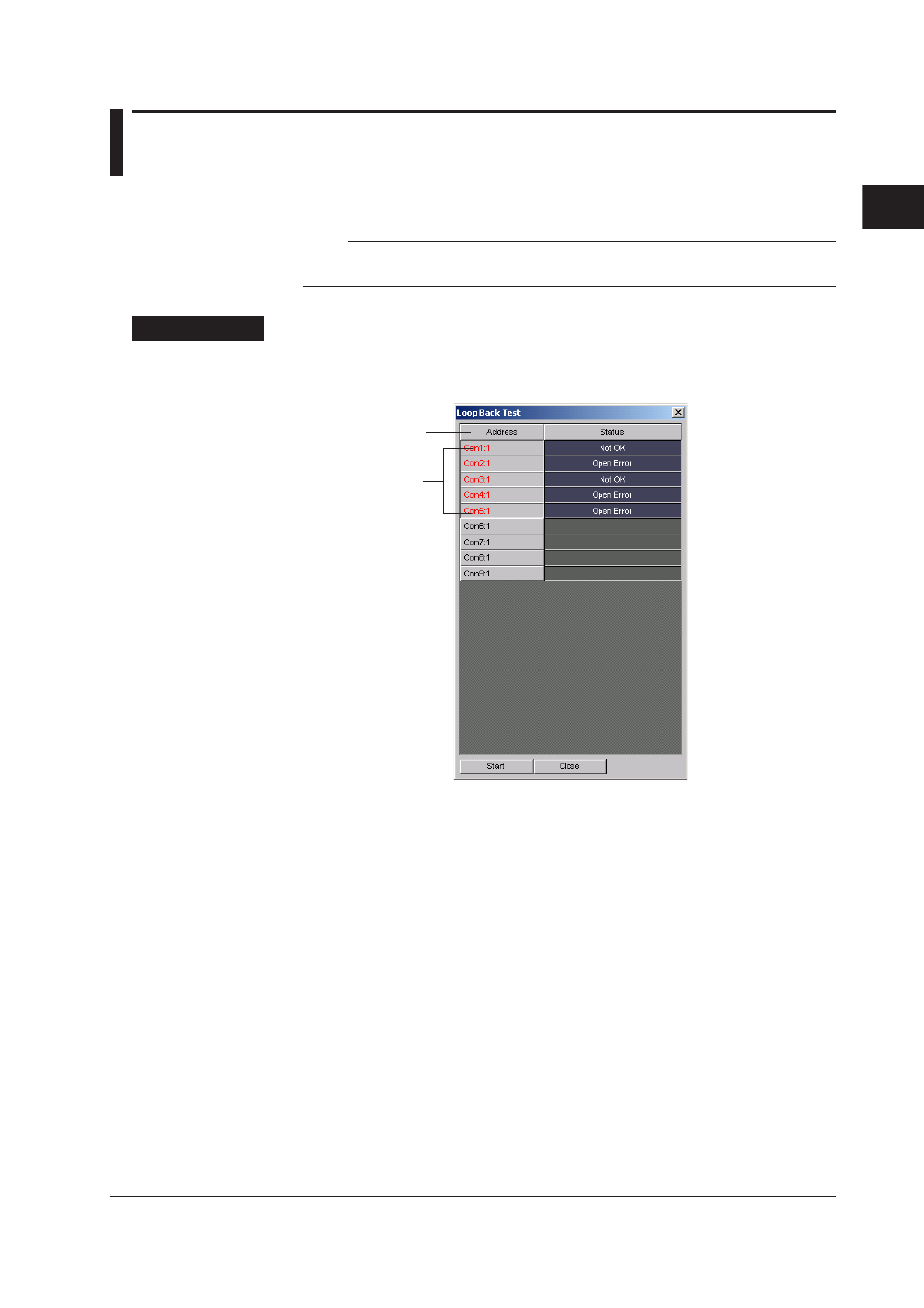 5 performing the loop back test, 5 performing the loop back test -9, 5 performng the loop back test | Yokogawa DAQWORX User Manual | Page 19 / 35