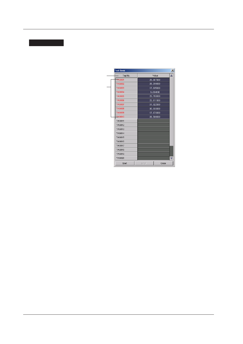 Executng the test | Yokogawa DAQWORX User Manual | Page 20 / 35