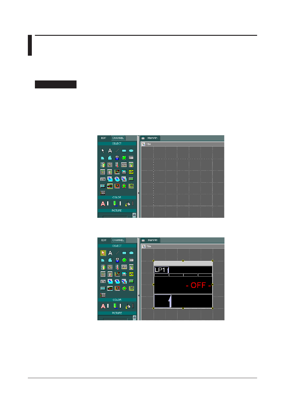 22 creating temperature controller parts, 22 creating temperature controller parts -52, 22 creatng temperature controller parts | Yokogawa DAQWORX User Manual | Page 63 / 100