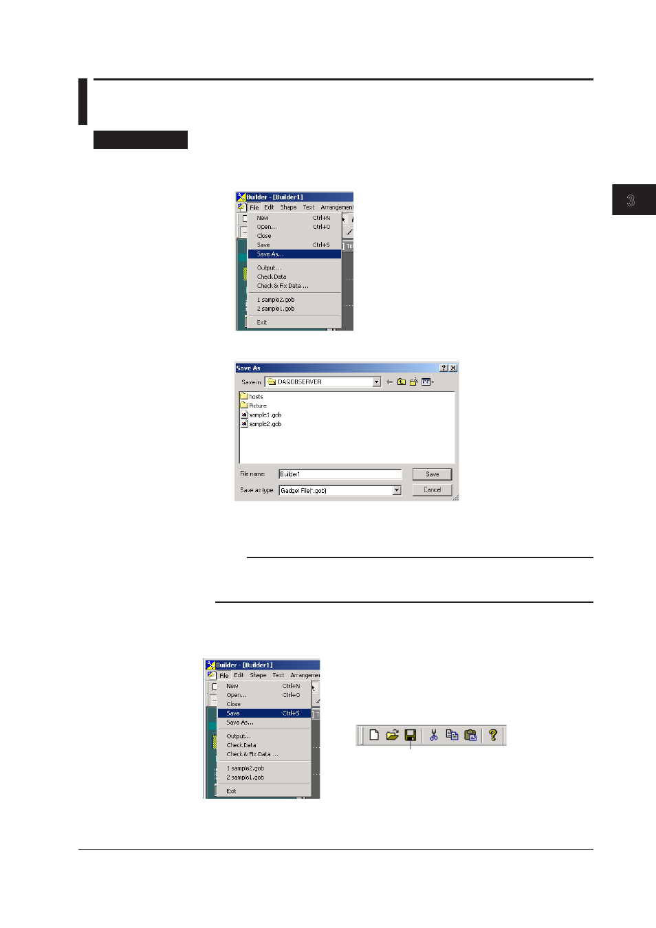 2 saving monitor screens and outputting files, 2 saving monitor screens and outputting files -3, 2 savng montor screens and outputtng fles | Yokogawa DAQWORX User Manual | Page 94 / 100