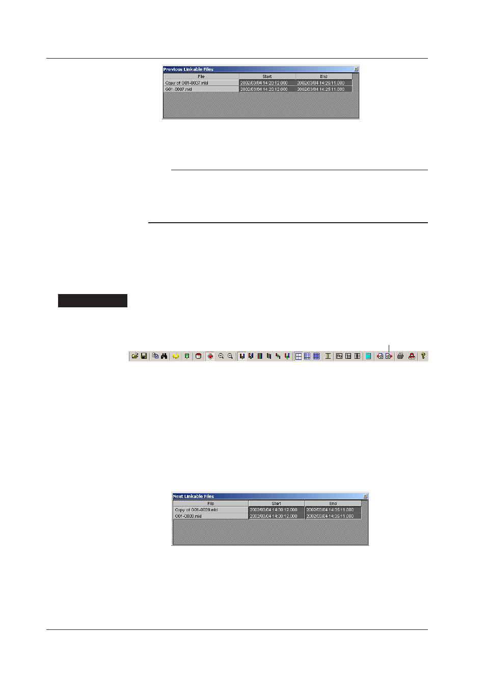 Linking succeeding files | Yokogawa DAQWORX User Manual | Page 109 / 125