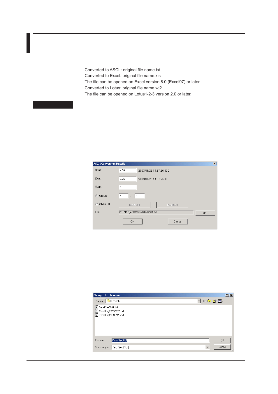 8 converting the data format, 8 converting the data format -28 | Yokogawa DAQWORX User Manual | Page 111 / 125