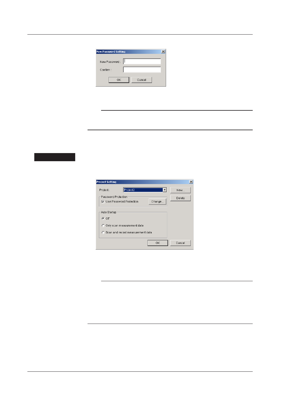 Deleting a project | Yokogawa DAQWORX User Manual | Page 30 / 125