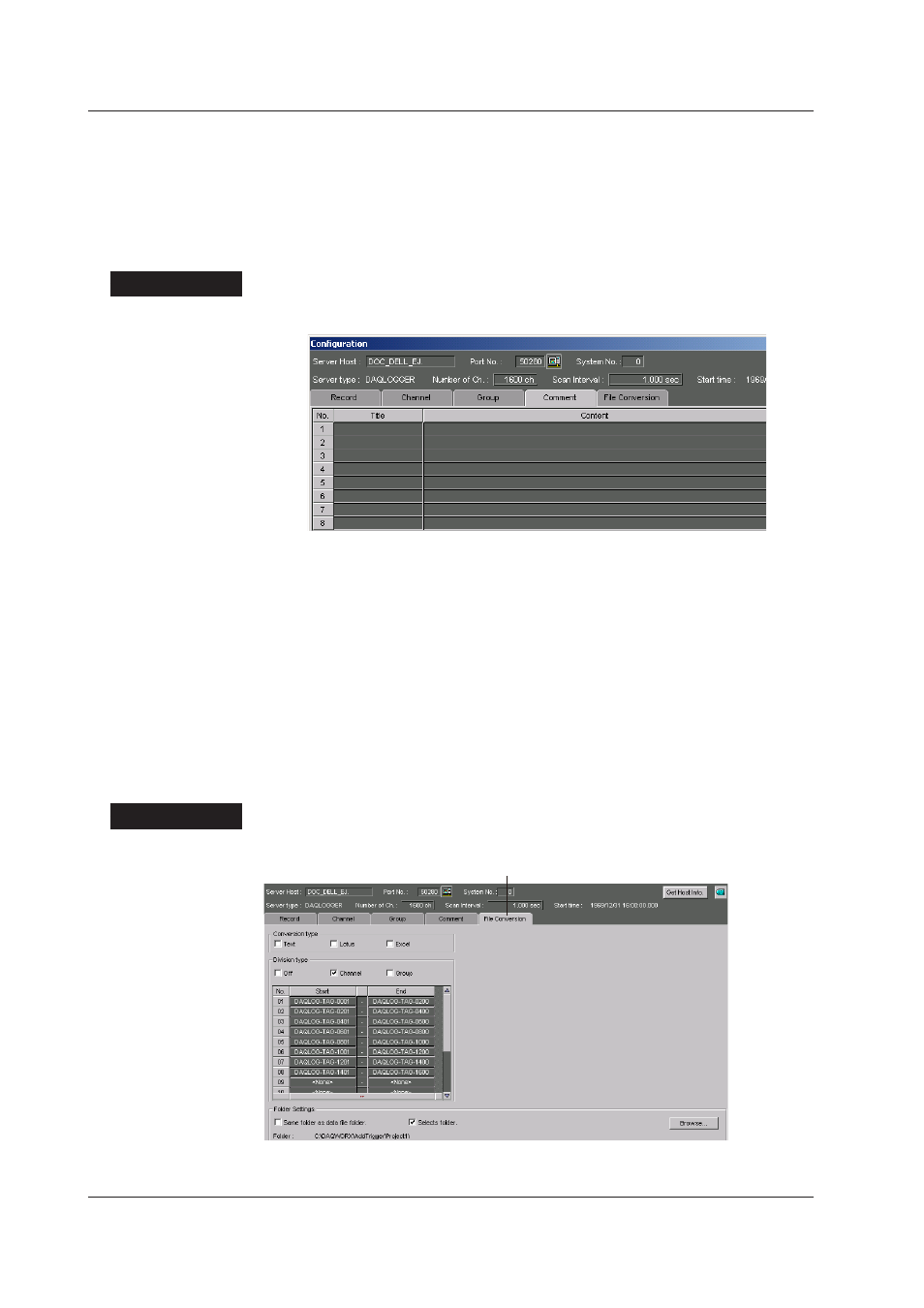 Comment settings, Automatically converting the data format | Yokogawa DAQWORX User Manual | Page 48 / 125