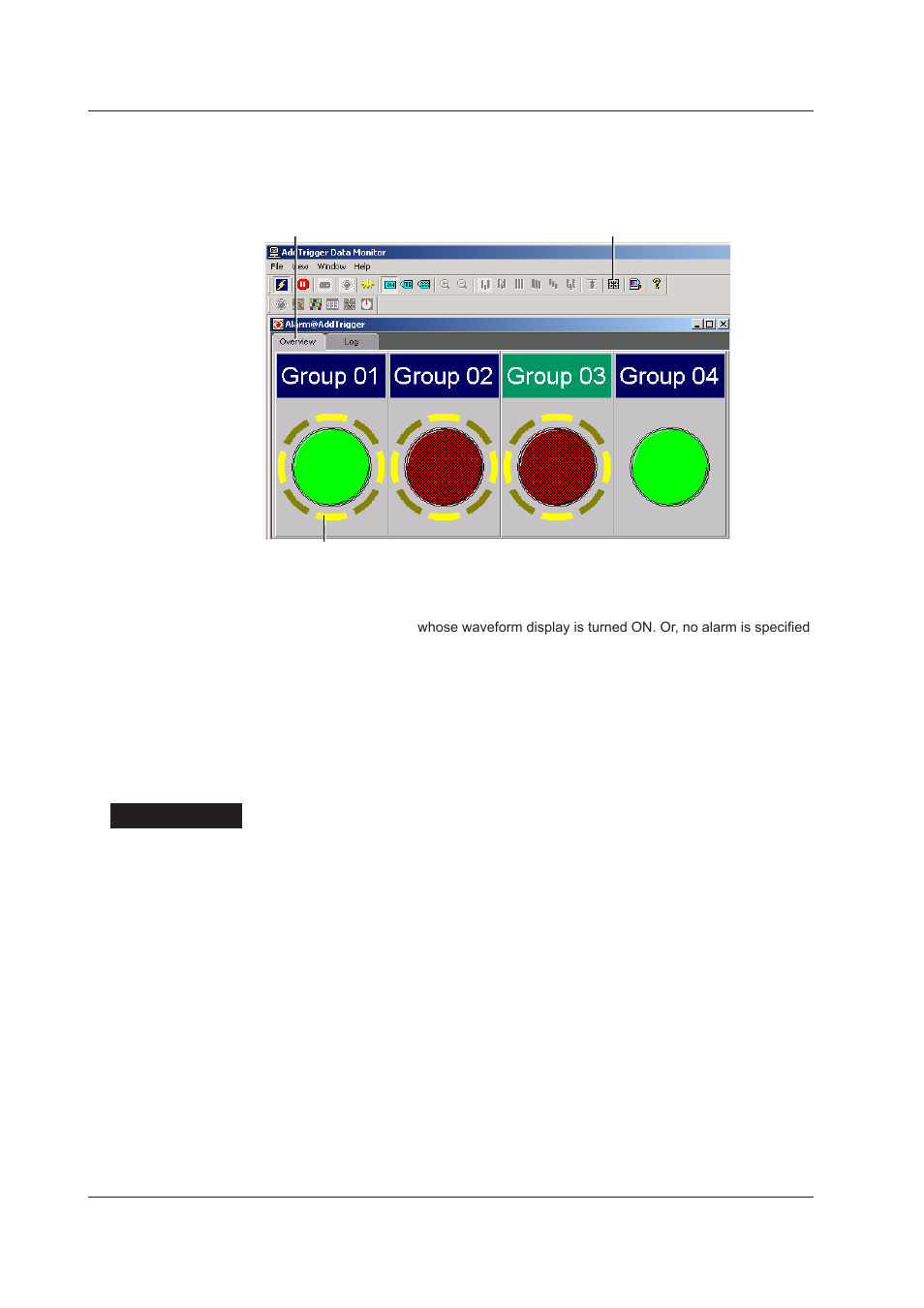 Alarm monitor | Yokogawa DAQWORX User Manual | Page 64 / 125