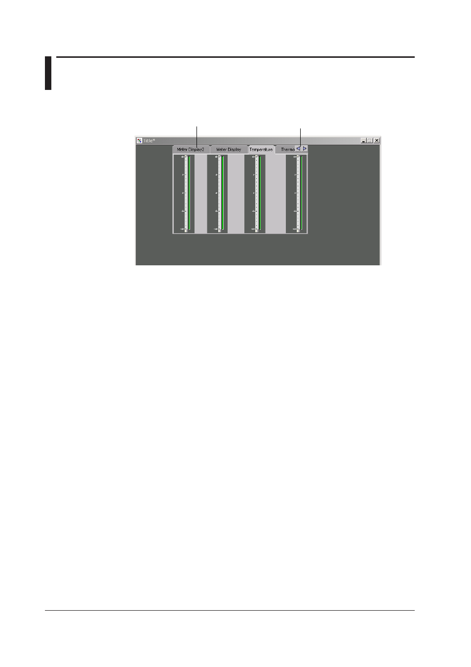 8 operating the tab display, 8 operating the tab display -14 | Yokogawa DAQWORX User Manual | Page 29 / 39