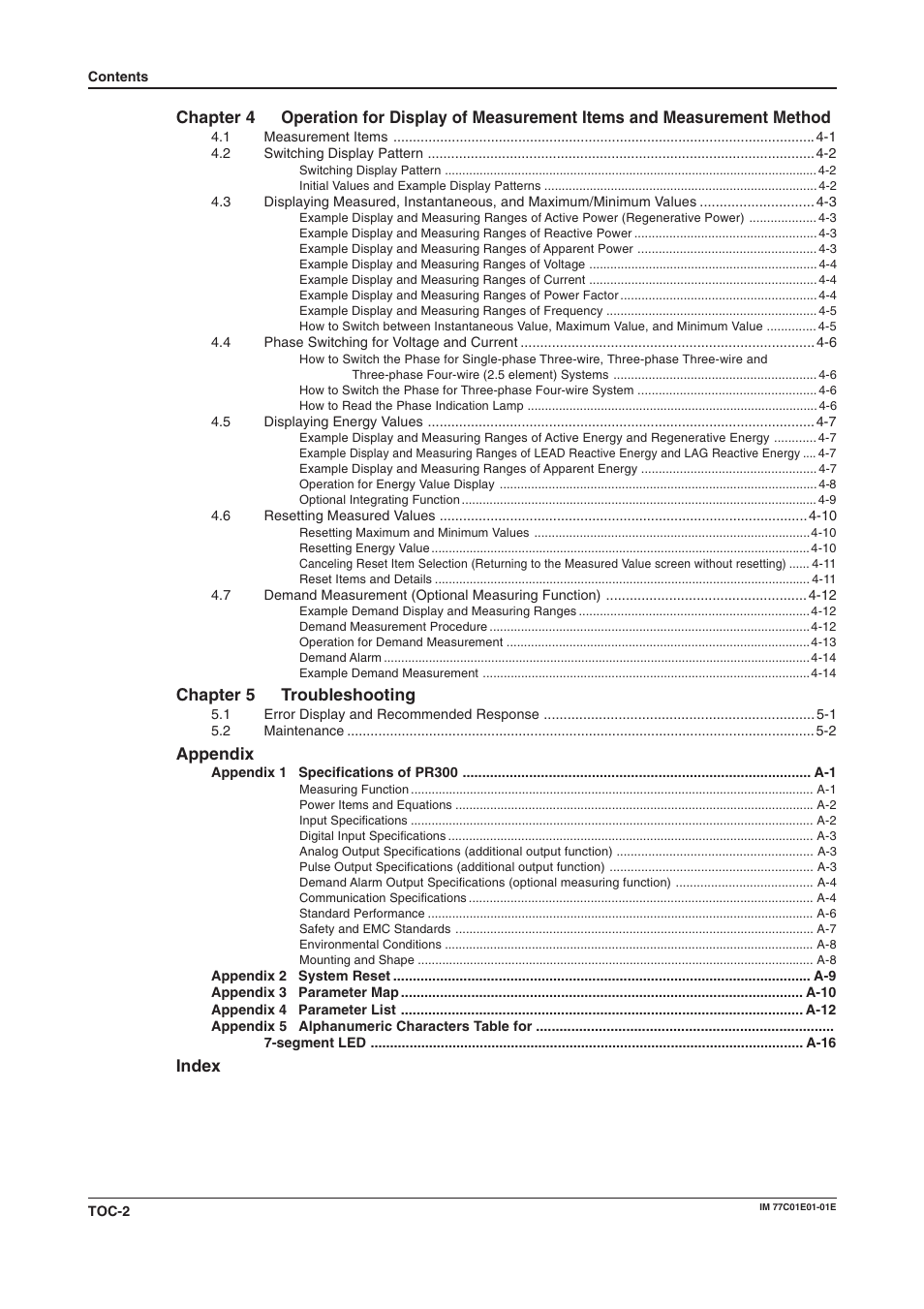 Yokogawa PR300 Power and Energy Meter User Manual | Page 7 / 76