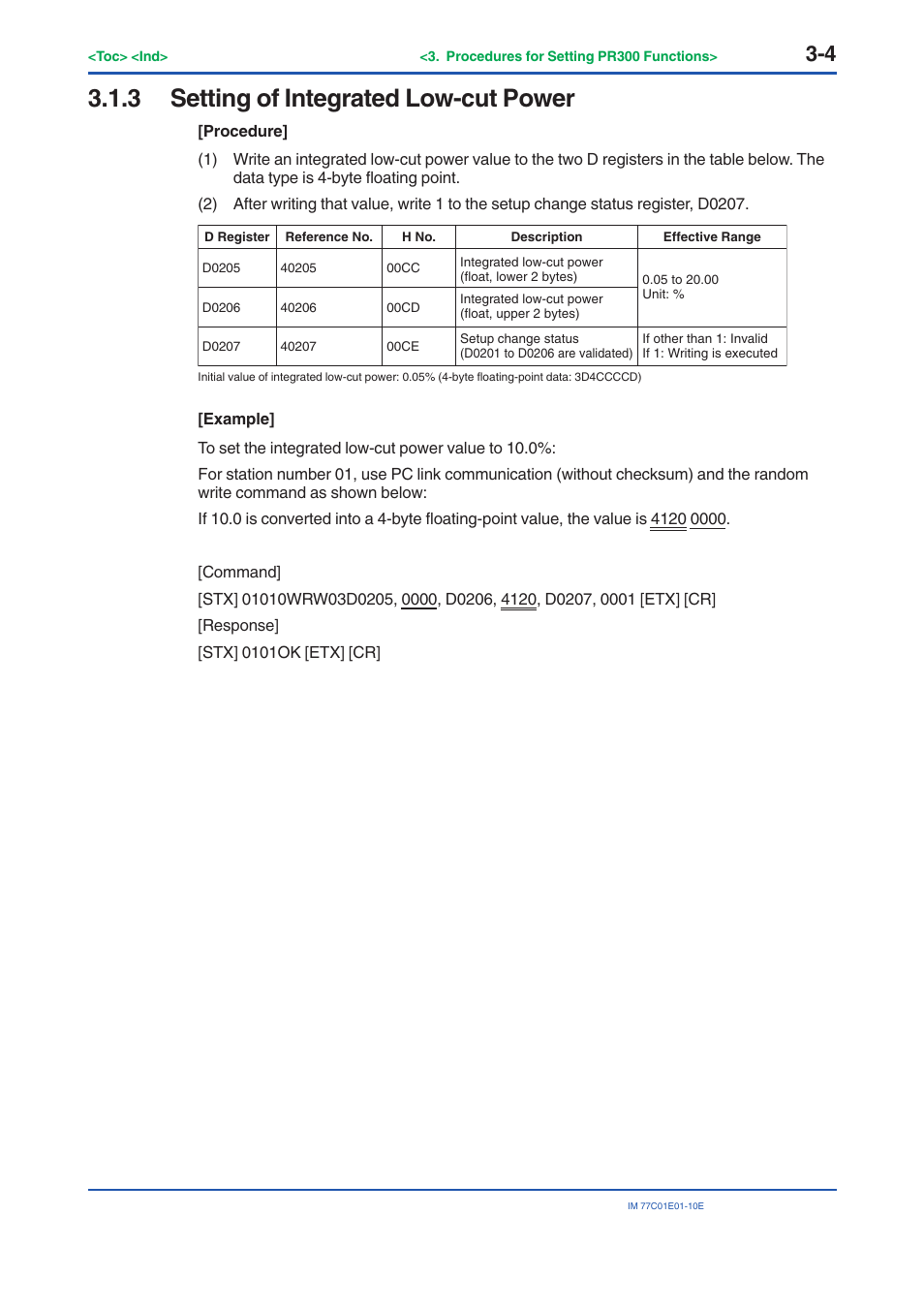 3 setting of integrated low-cut power, Setting of integrated low-cut power -4 | Yokogawa PR300 Power and Energy Meter User Manual | Page 27 / 141