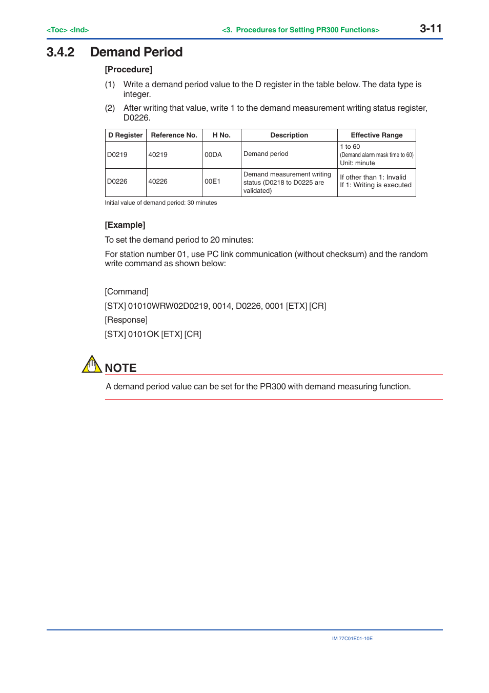 2 demand period, Demand period -11 | Yokogawa PR300 Power and Energy Meter User Manual | Page 34 / 141