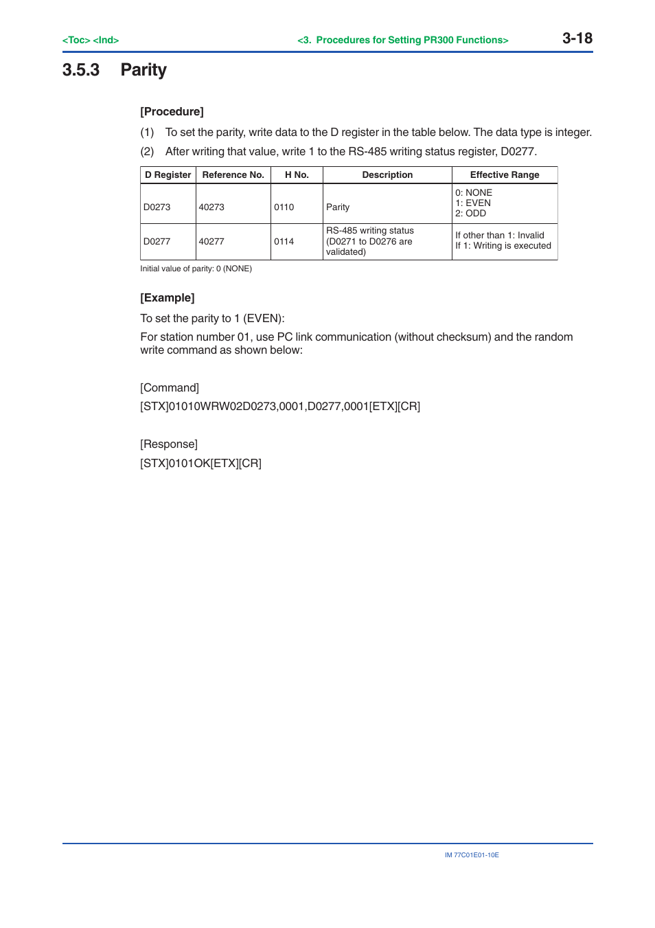 3 parity, Parity -18 | Yokogawa PR300 Power and Energy Meter User Manual | Page 41 / 141