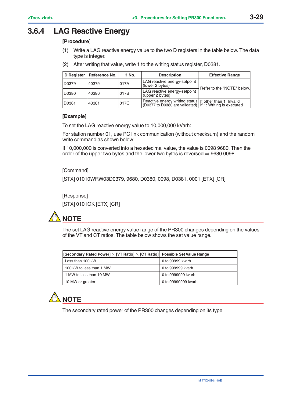 4 lag reactive energy, Lag reactive energy -29 | Yokogawa PR300 Power and Energy Meter User Manual | Page 52 / 141