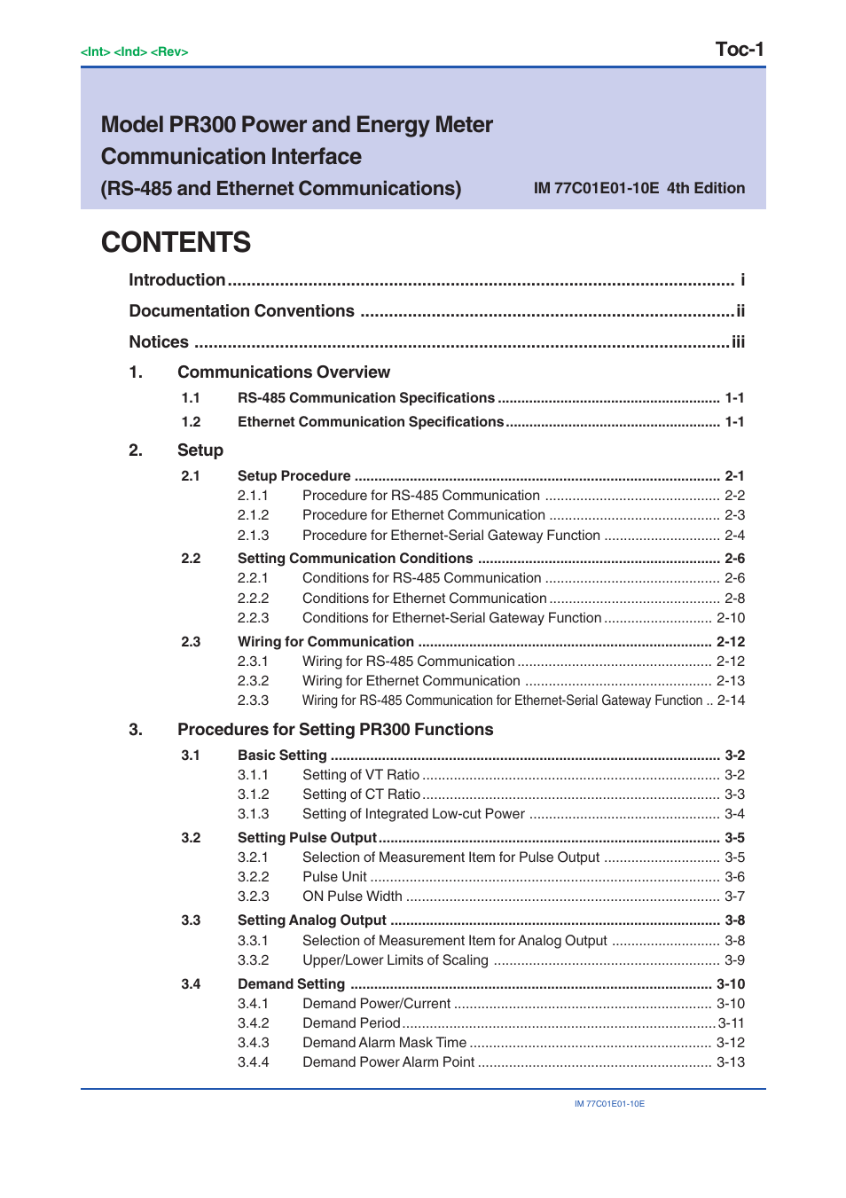 Yokogawa PR300 Power and Energy Meter User Manual | Page 6 / 141