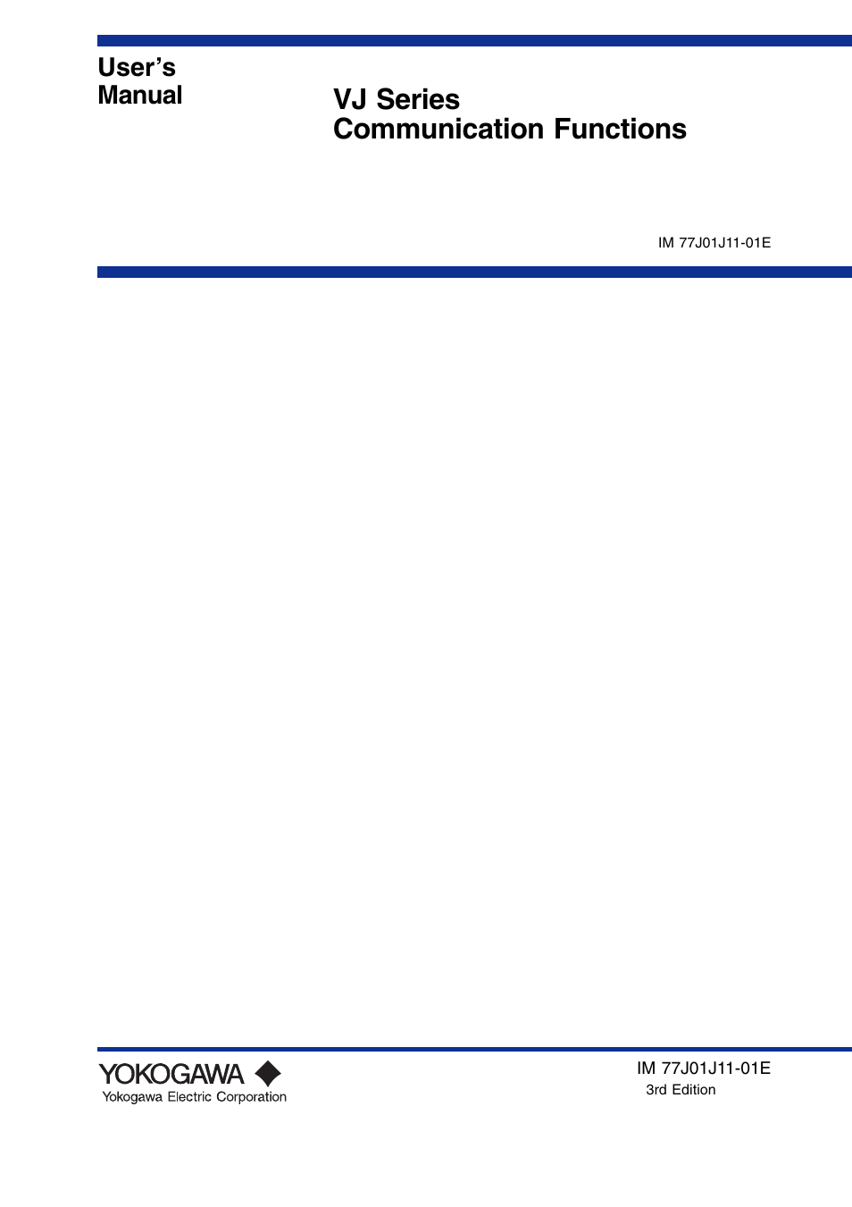 Yokogawa JUXTA VJ Series Limit Alarms User Manual | 60 pages