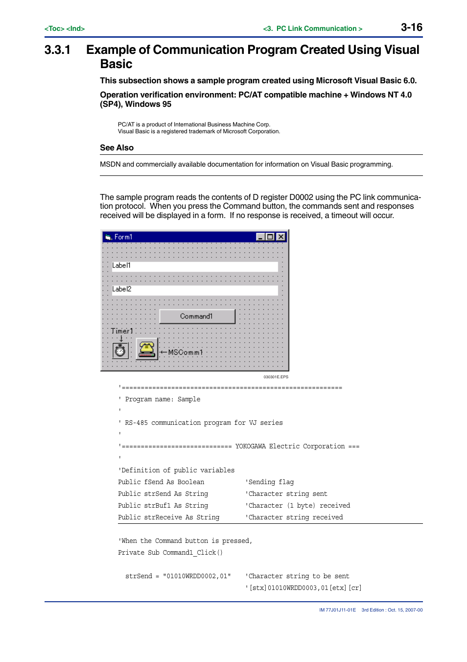 Yokogawa JUXTA VJ Series Limit Alarms User Manual | Page 30 / 60