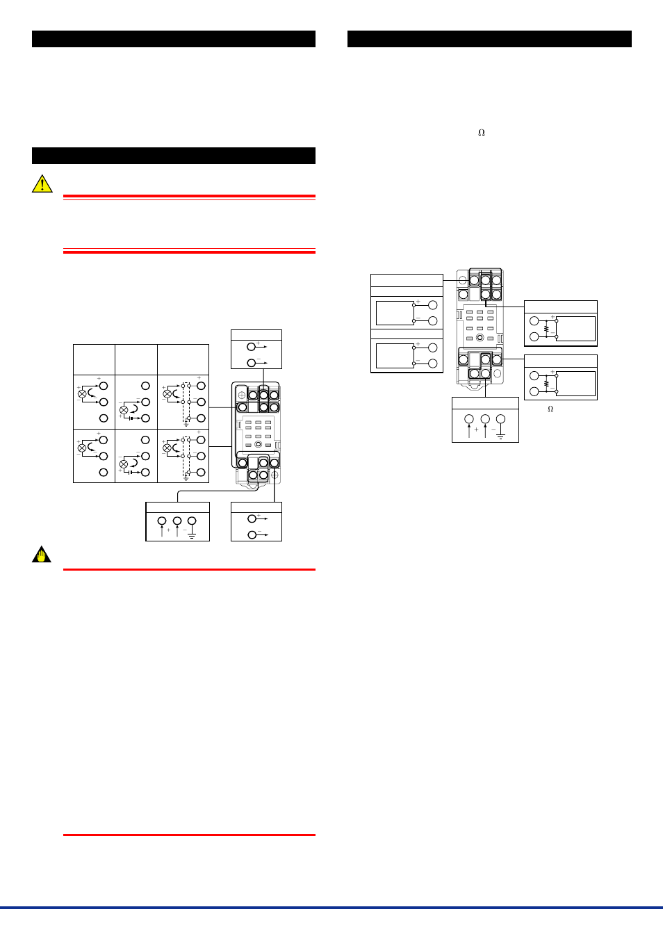 Installation locations, External wiring, Maintenance | 1 calibration apparatus, 2 calibration procedure, Warning, Important, The grounding resistance must be 100 | Yokogawa JUXTA VJA4 User Manual | Page 2 / 2