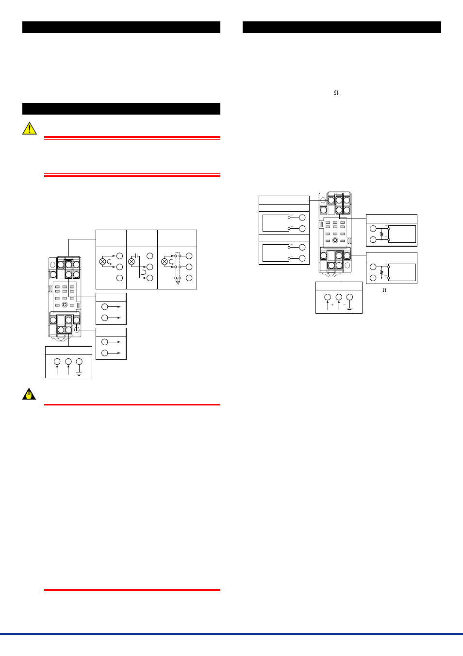Installation locations, External wiring, Maintenance | 1 calibration apparatus, 2 calibration procedure, Warning, Important | Yokogawa JUXTA VJA5 User Manual | Page 2 / 2