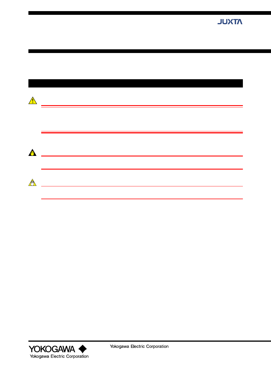 Yokogawa JUXTA VJCE User Manual | 10 pages