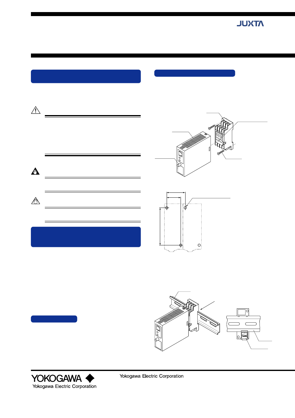 Yokogawa JUXTA VJH7 User Manual | 5 pages