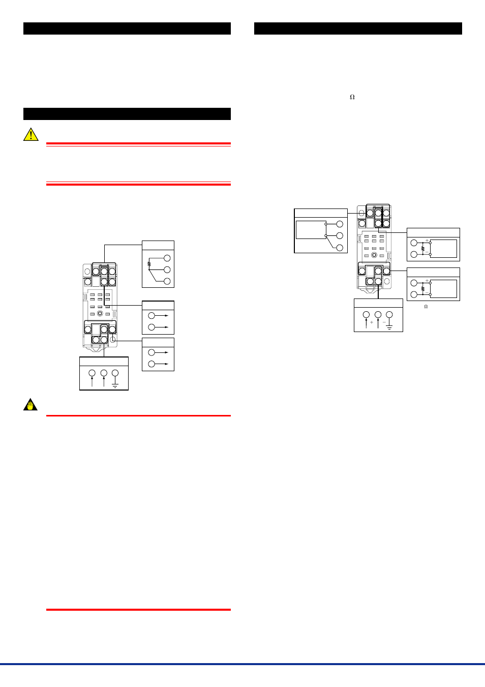 Installation locations, External wiring, Maintenance | 1 calibration apparatus, 2 calibration procedure, Warning, Important | Yokogawa JUXTA VJR6 User Manual | Page 2 / 2
