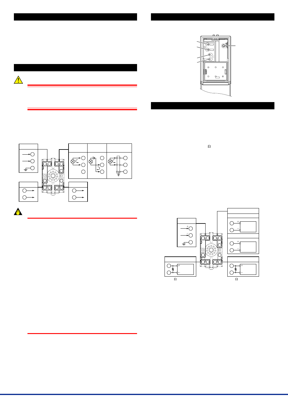 Installation locations, External wiring, Part names of front panel | Maintenance, 1 calibration apparatus, 2 calibration procedure, Warning, Important | Yokogawa JUXTA MA7D User Manual | Page 2 / 2