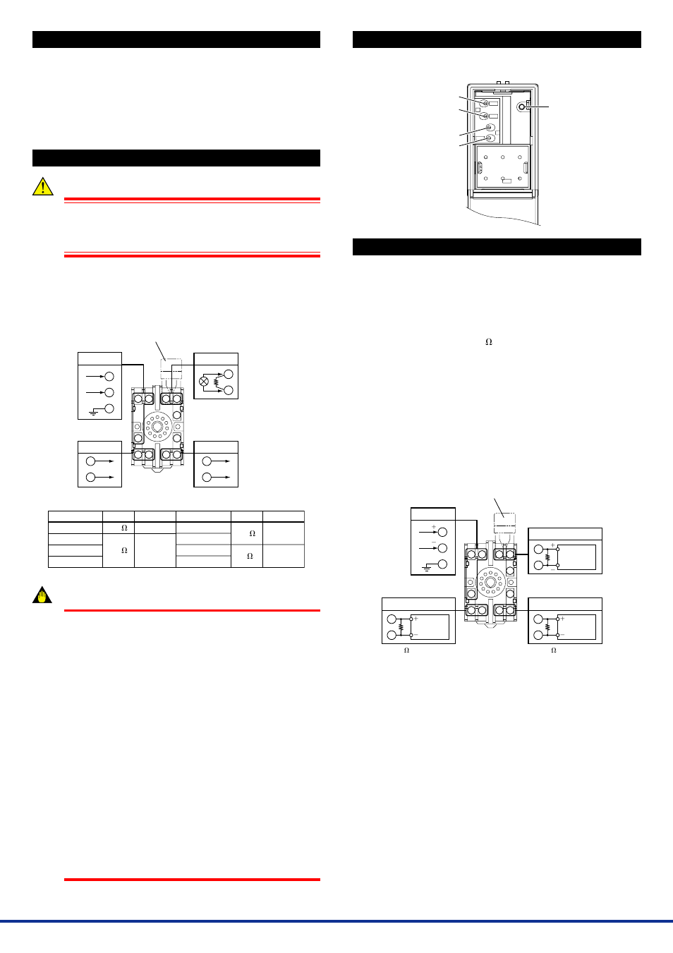 Installation locations, External wiring, Part names of front panel | Maintenance, 1 calibration apparatus, 2 calibration procedure, Warning, Important | Yokogawa JUXTA MH1D User Manual | Page 2 / 2
