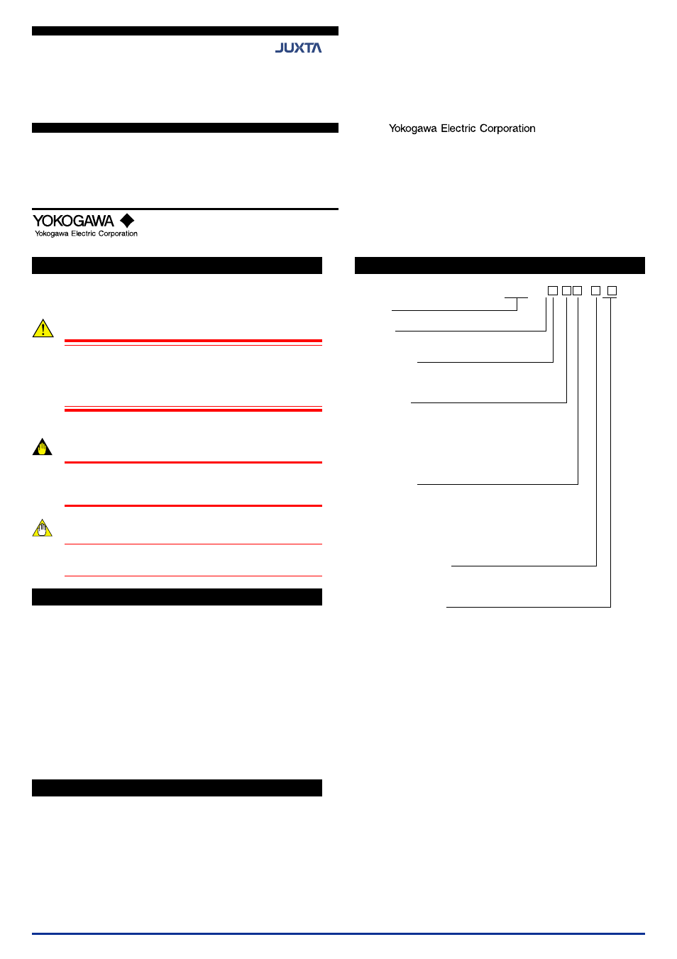 Yokogawa JUXTA MH5 User Manual | 6 pages