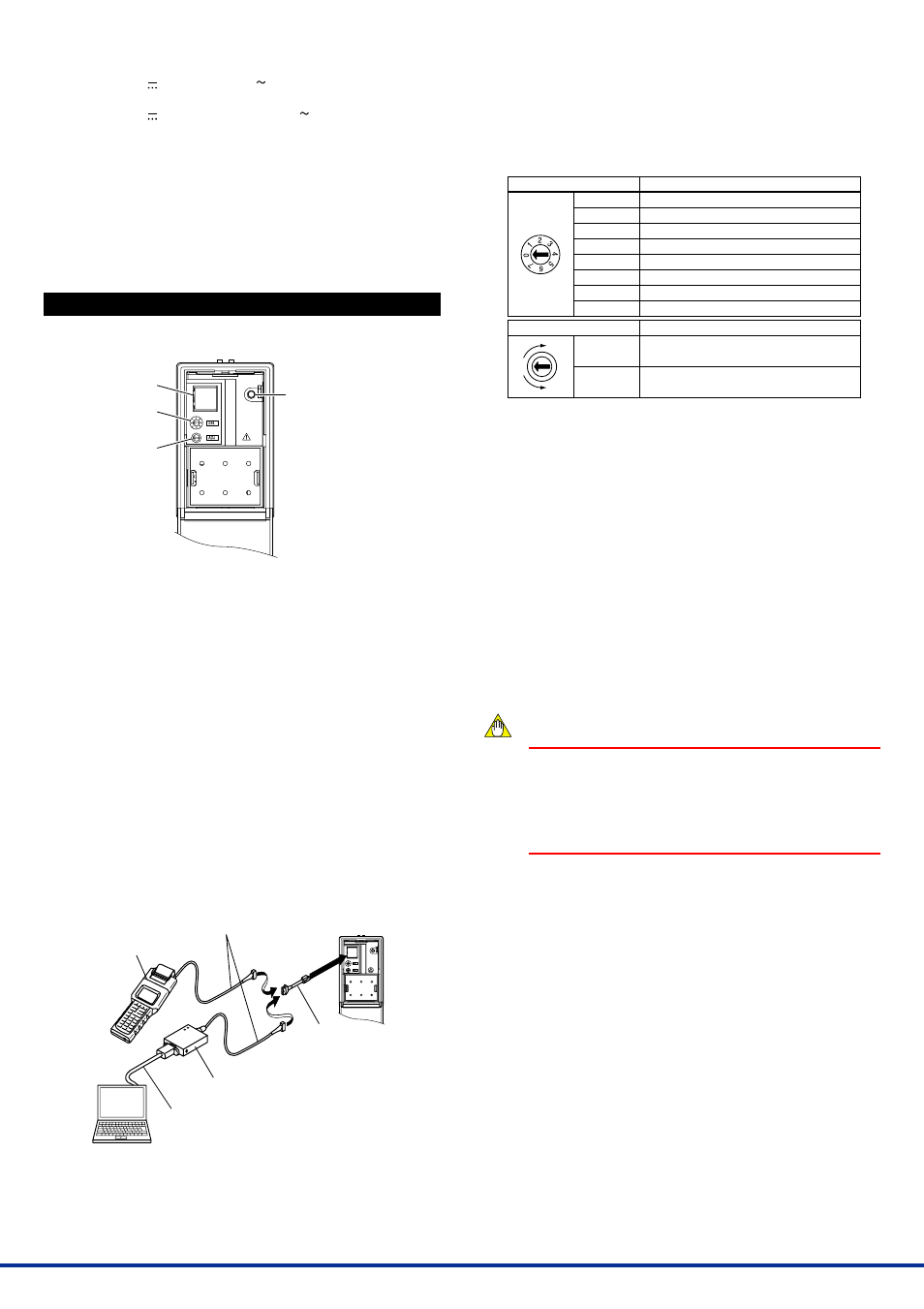 Description of front panel, Power supply and isolation, 1 operation indicating lamp | 2 connector for communication, 3 selection switch and adjustment switch | Yokogawa JUXTA MXS User Manual | Page 3 / 8