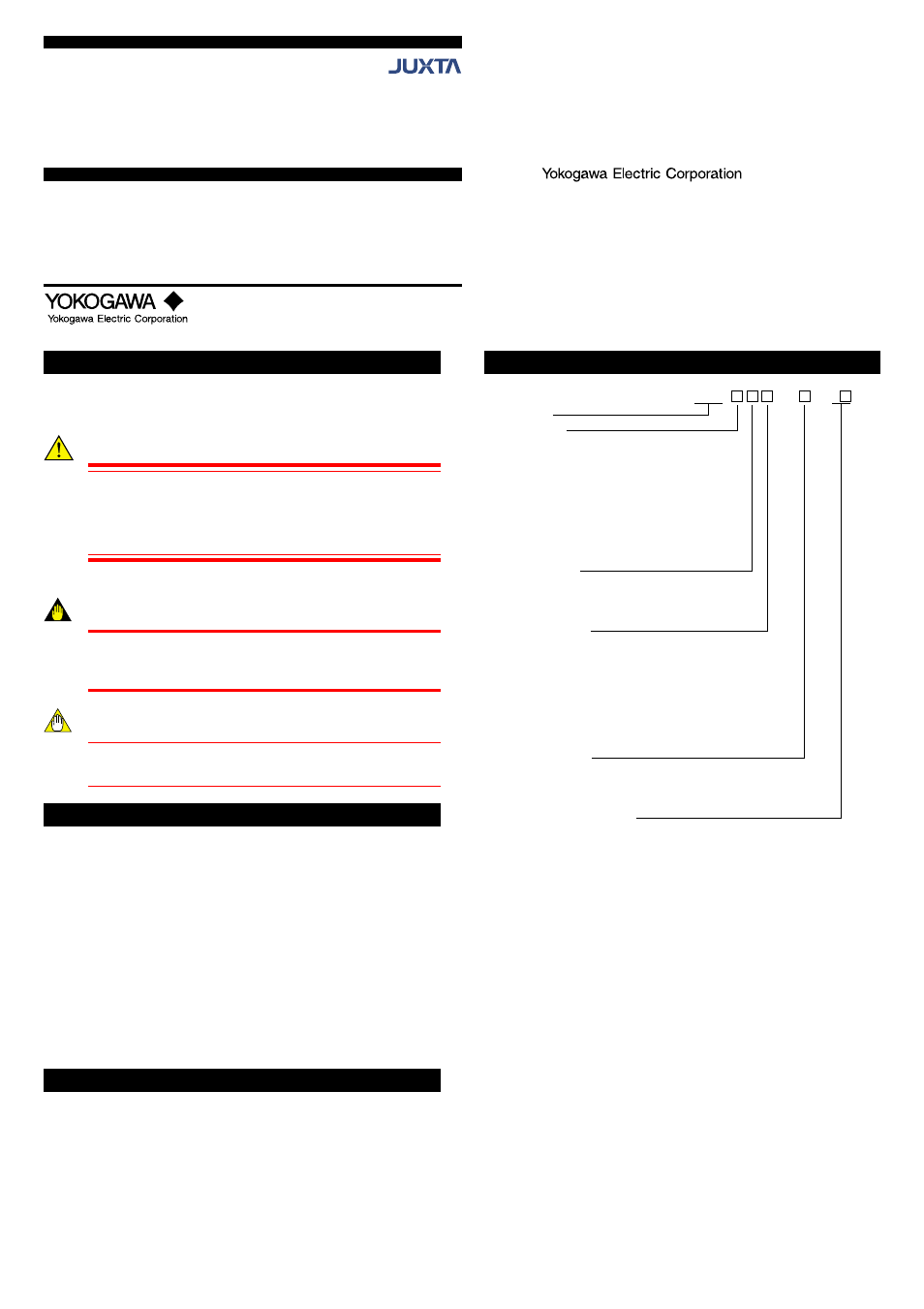 Yokogawa JUXTA MXT User Manual | 8 pages