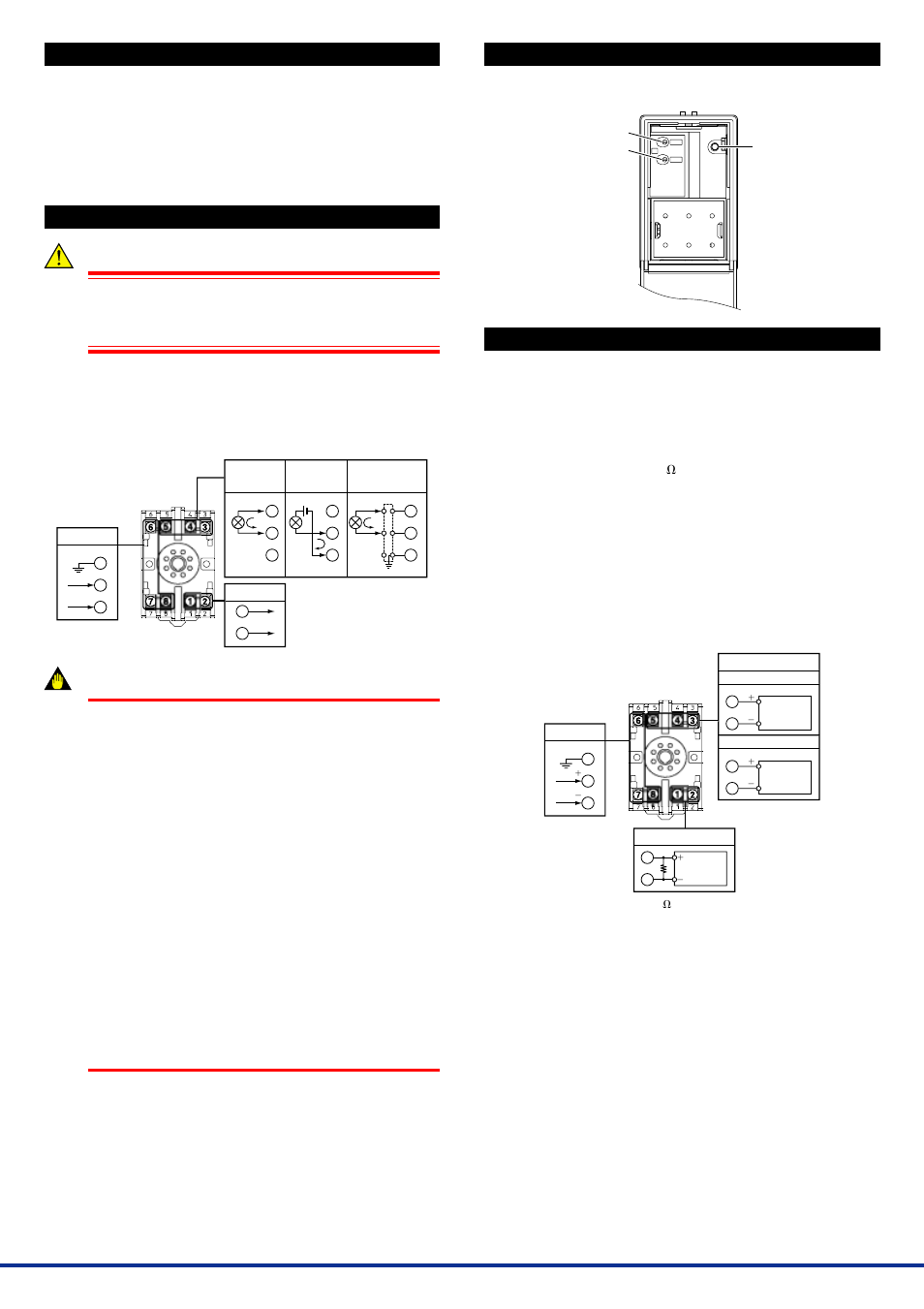 Installation locations, External wiring, Part names of front panel | Maintenance, 1 calibration apparatus, 2 calibration procedure, Warning, Important | Yokogawa JUXTA MA1 User Manual | Page 2 / 2