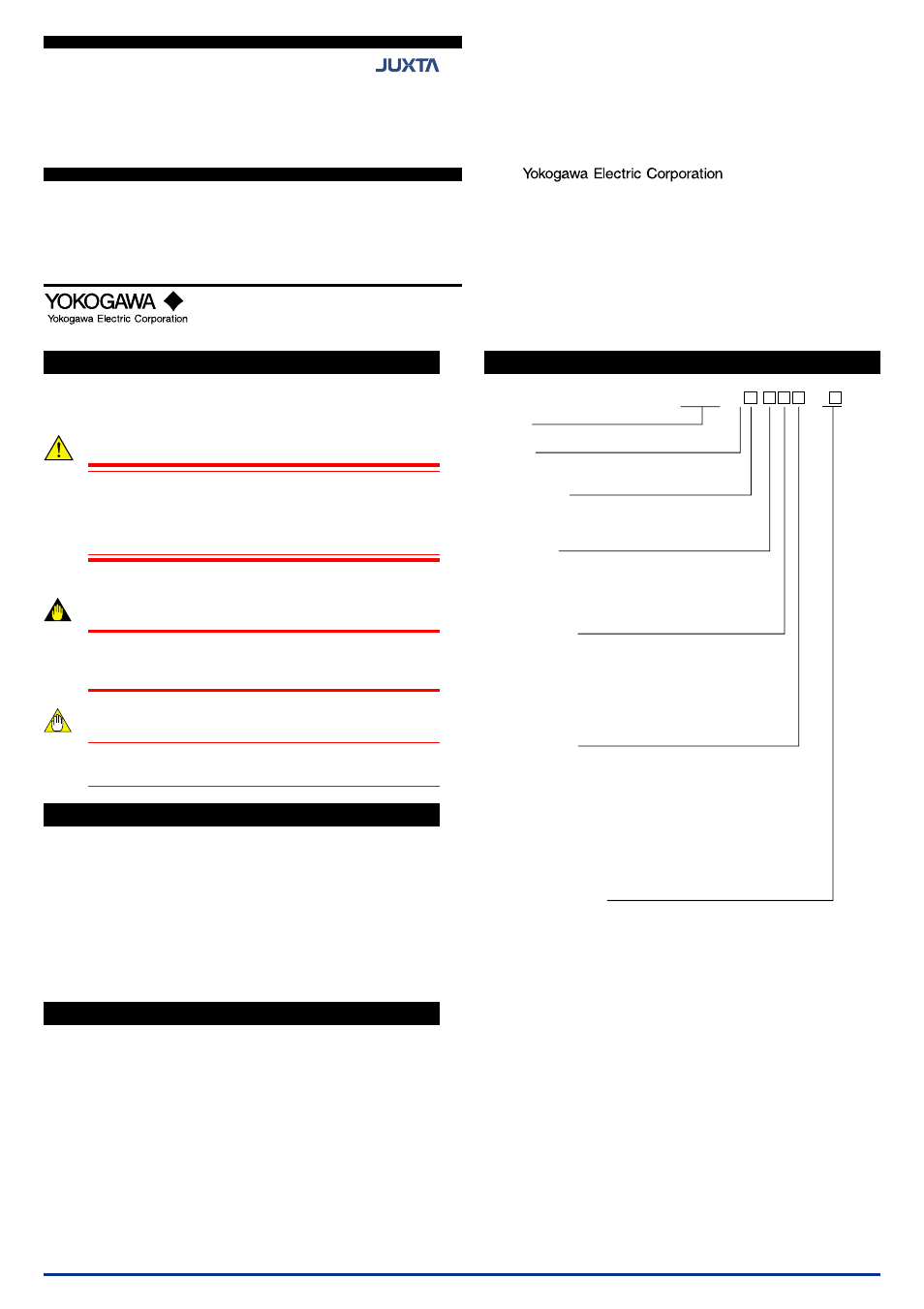 Yokogawa JUXTA MS5D User Manual | 6 pages