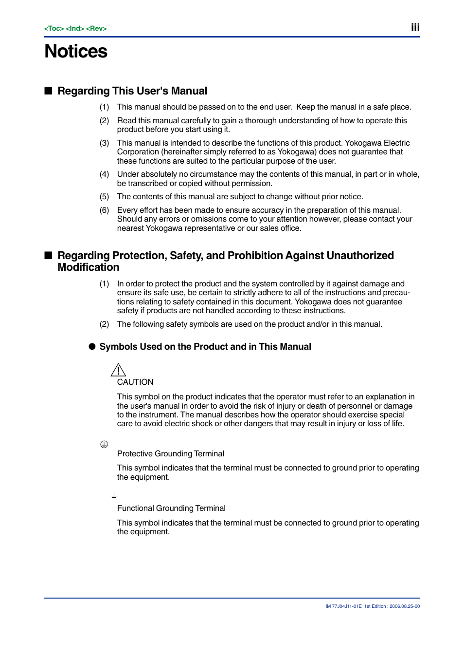 Notices, Regarding this user's manual | Yokogawa JUXTA M Series Digital Limit Alarms MVTK User Manual | Page 5 / 70