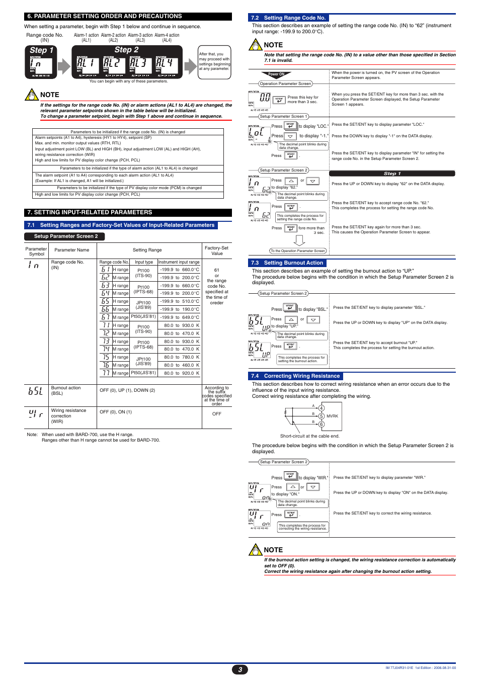 Step 2 step 1 | Yokogawa JUXTA M Series Digital Limit Alarms MVRK User Manual | Page 3 / 8