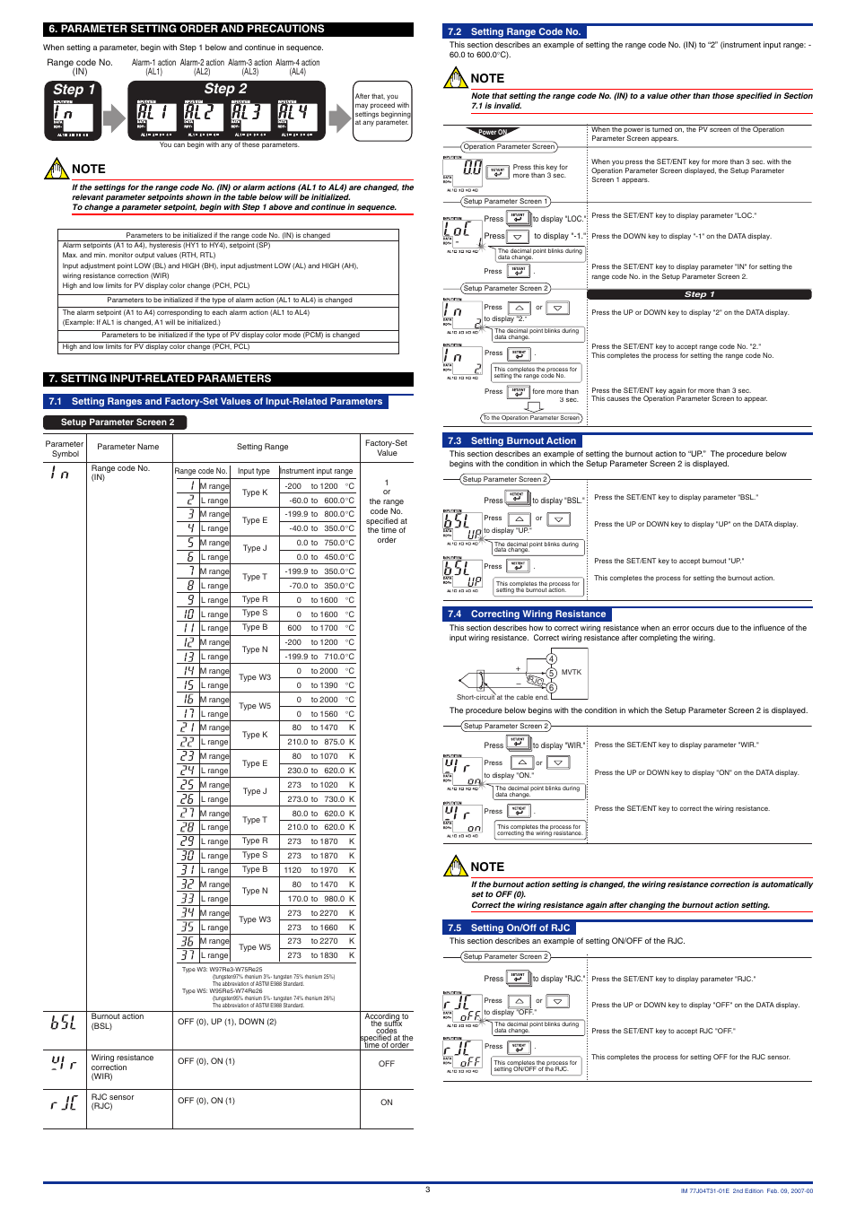 Step 2 step 1 | Yokogawa JUXTA M Series Digital Limit Alarms MVTK User Manual | Page 3 / 8