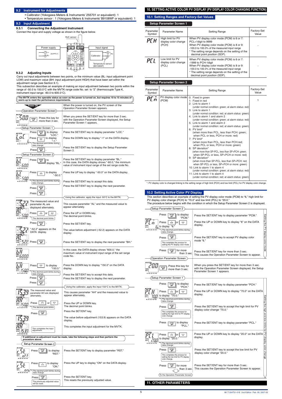 Yokogawa JUXTA M Series Digital Limit Alarms MVTK User Manual | Page 5 / 8