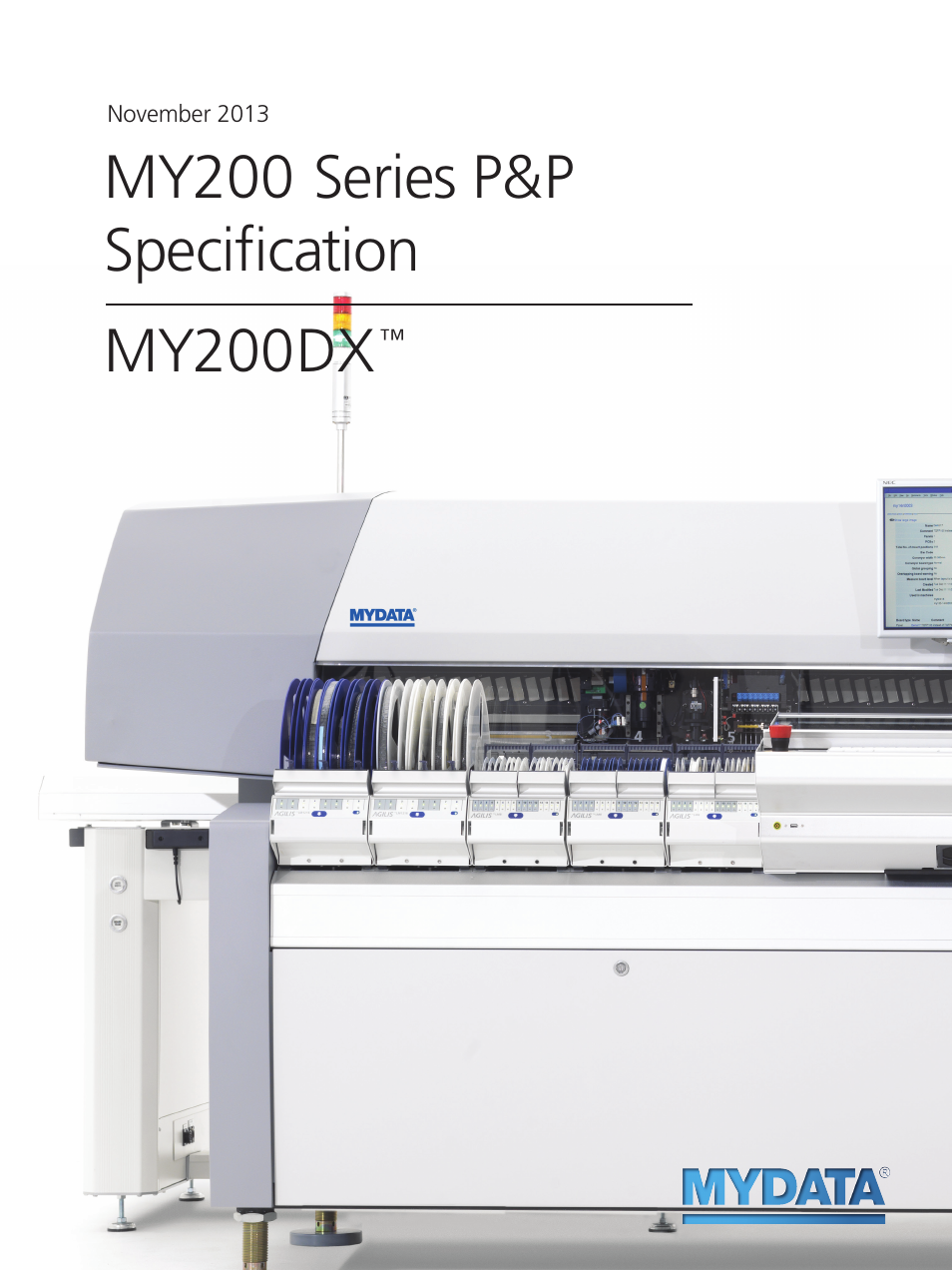 MYDATA MY200DX User Manual | 3 pages