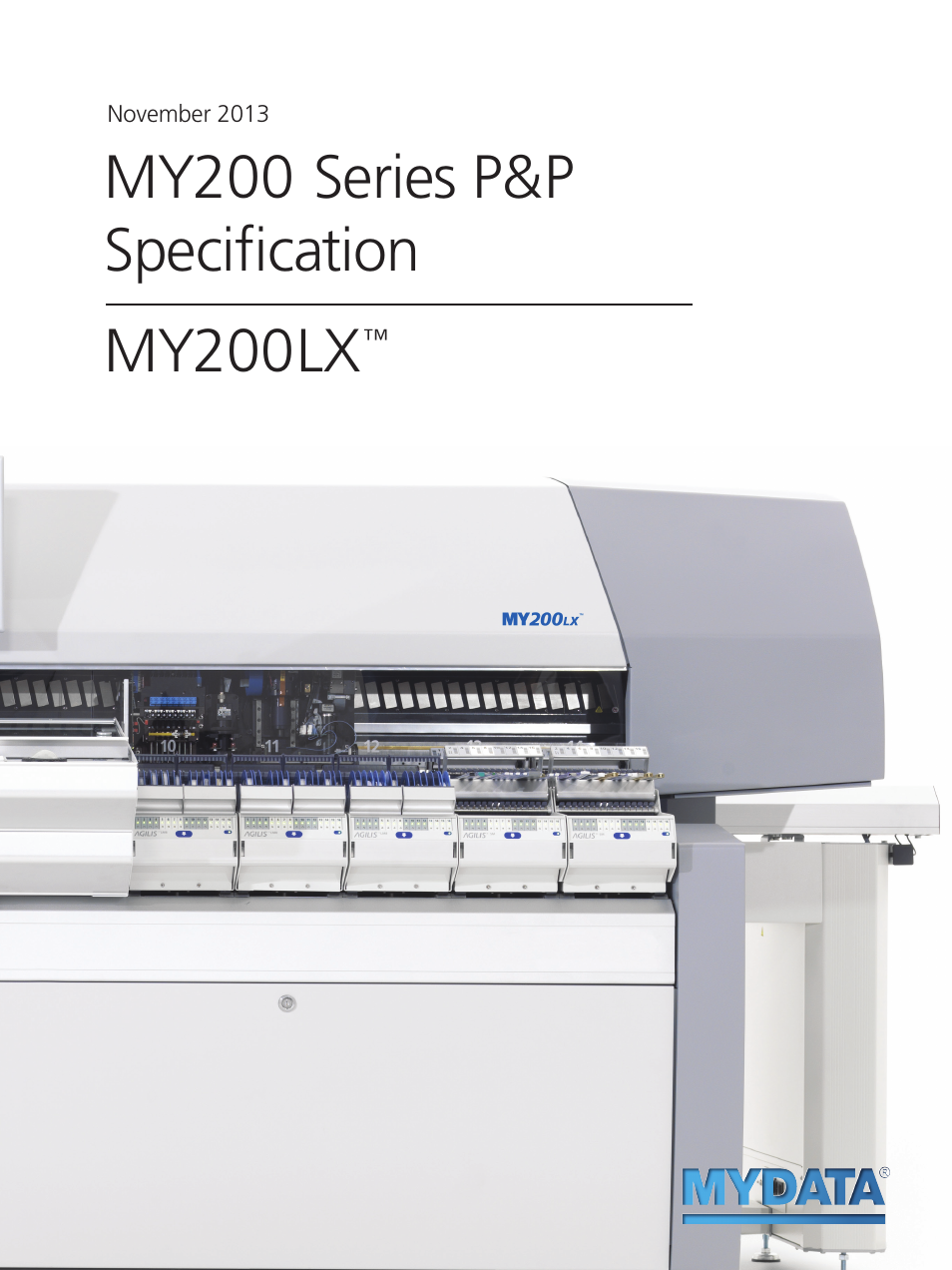 MYDATA MY200LX User Manual | 3 pages