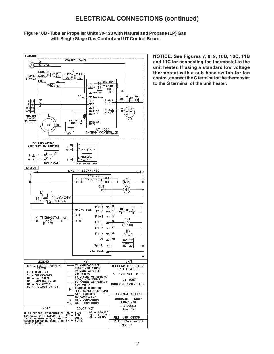Electrical connections (continued) | Sterling GG User Manual | Page 12 / 40