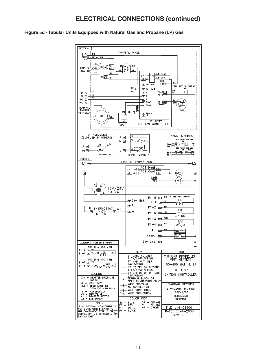 Electrical connections (continued) | Sterling TF User Manual | Page 11 / 32