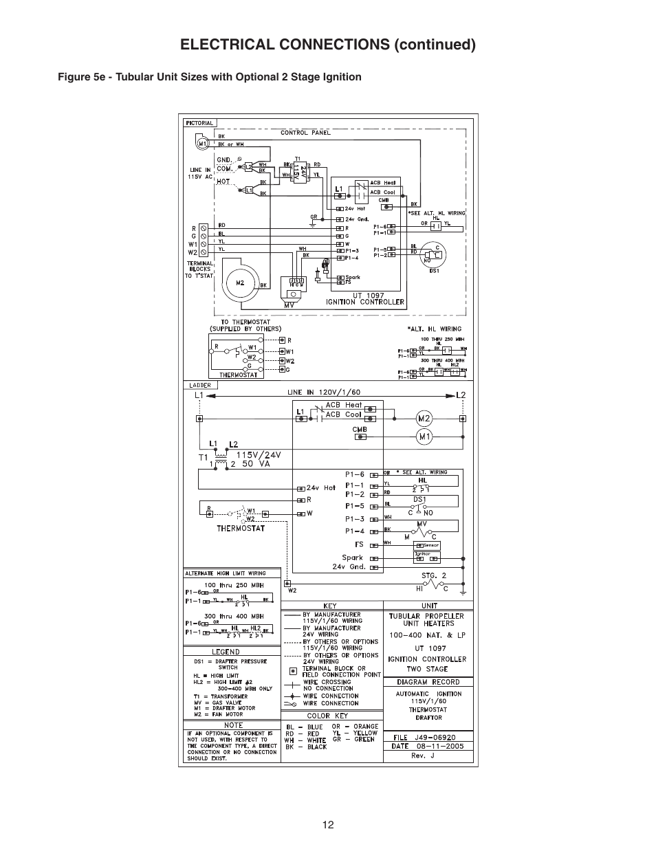 Electrical connections (continued) | Sterling TF User Manual | Page 12 / 32