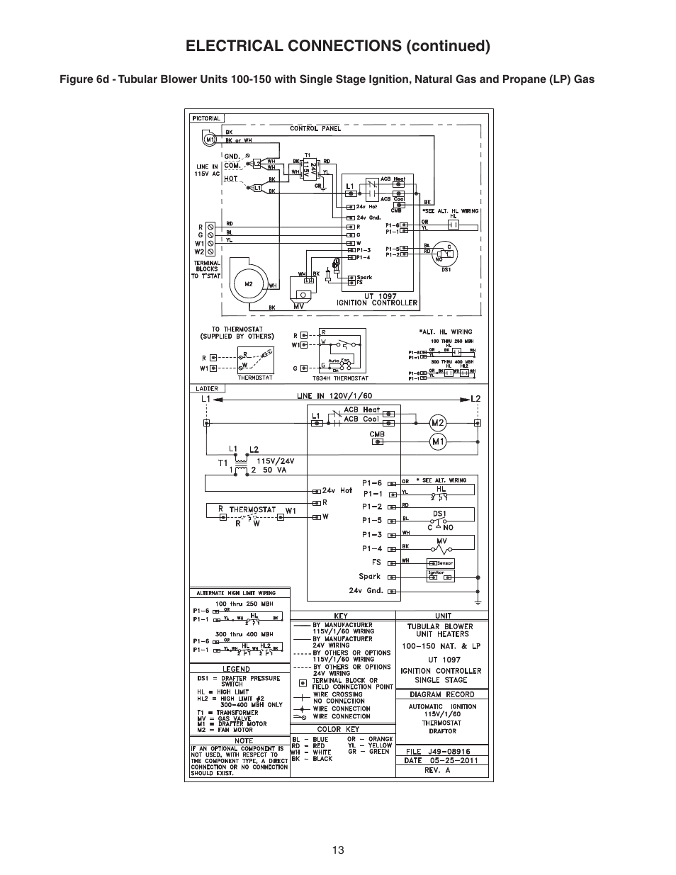 Electrical connections (continued) | Sterling TC User Manual | Page 13 / 36