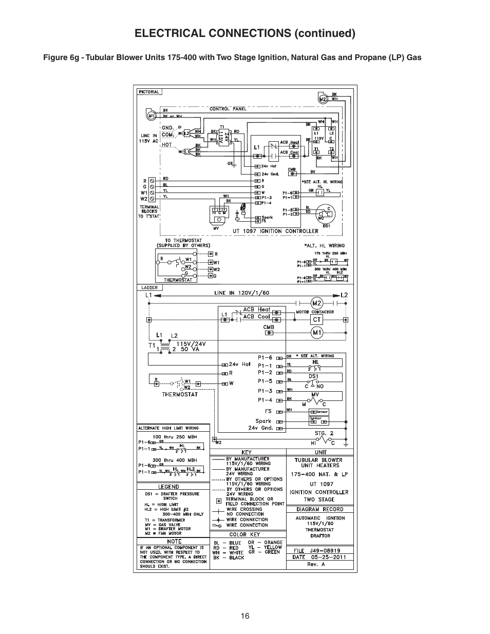 Electrical connections (continued) | Sterling TC User Manual | Page 16 / 36