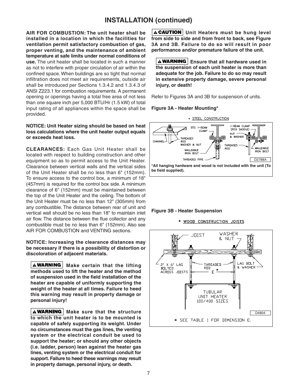 Installation (continued) | Sterling TC User Manual | Page 7 / 36