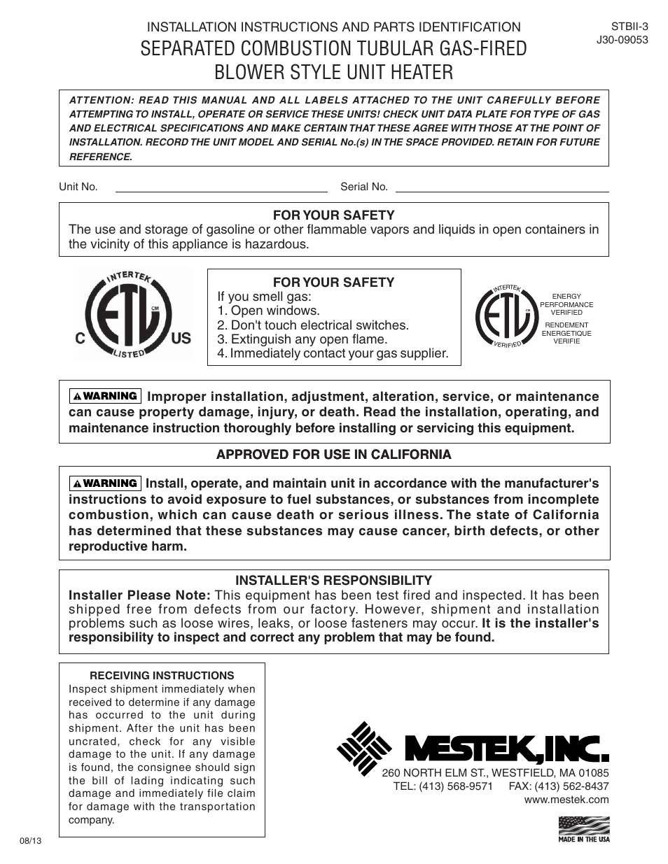 Sterling SC User Manual | 36 pages