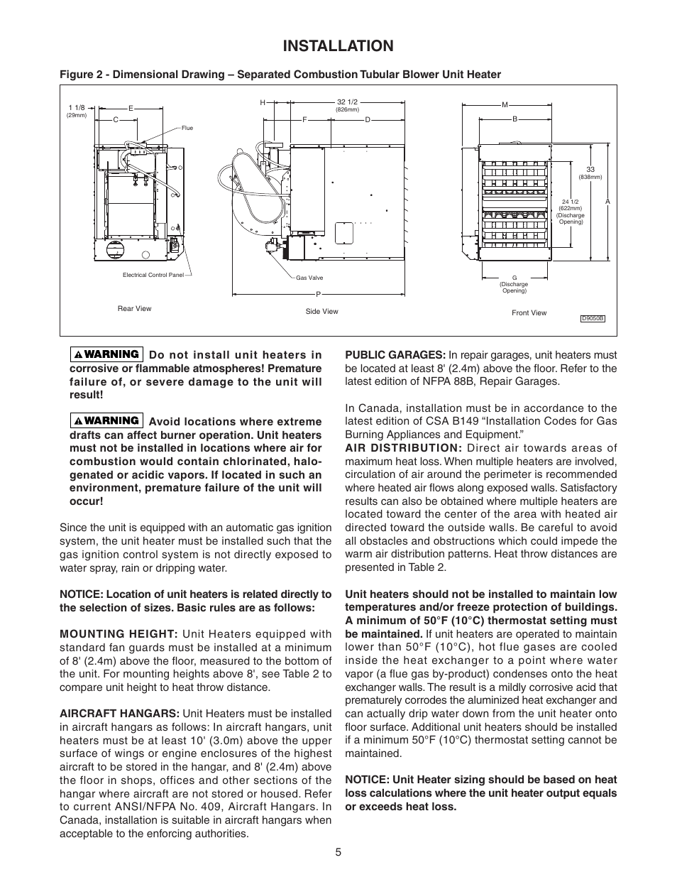 Installation | Sterling SC User Manual | Page 5 / 36